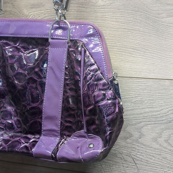 Stylish Purple Animal Print Interior Women's Hand Bag - Picture 5 of 13